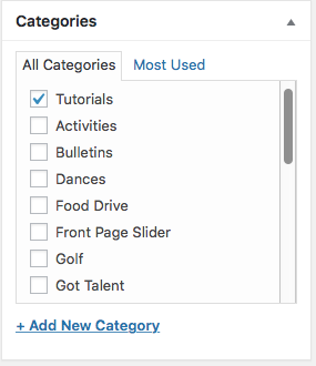 WP-Categories